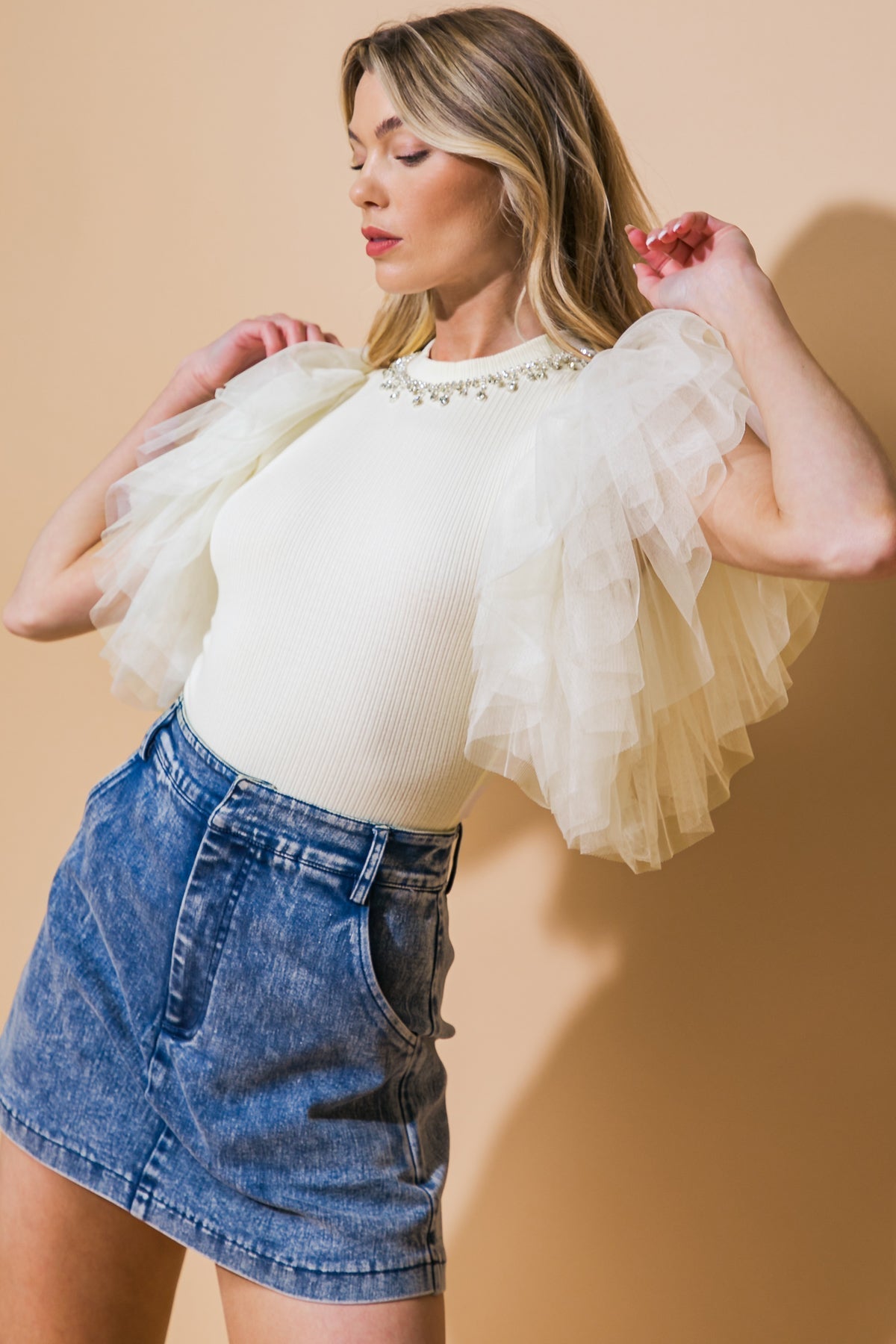 SO UNBOTHERED KNIT BODYSUIT Flying Tomato