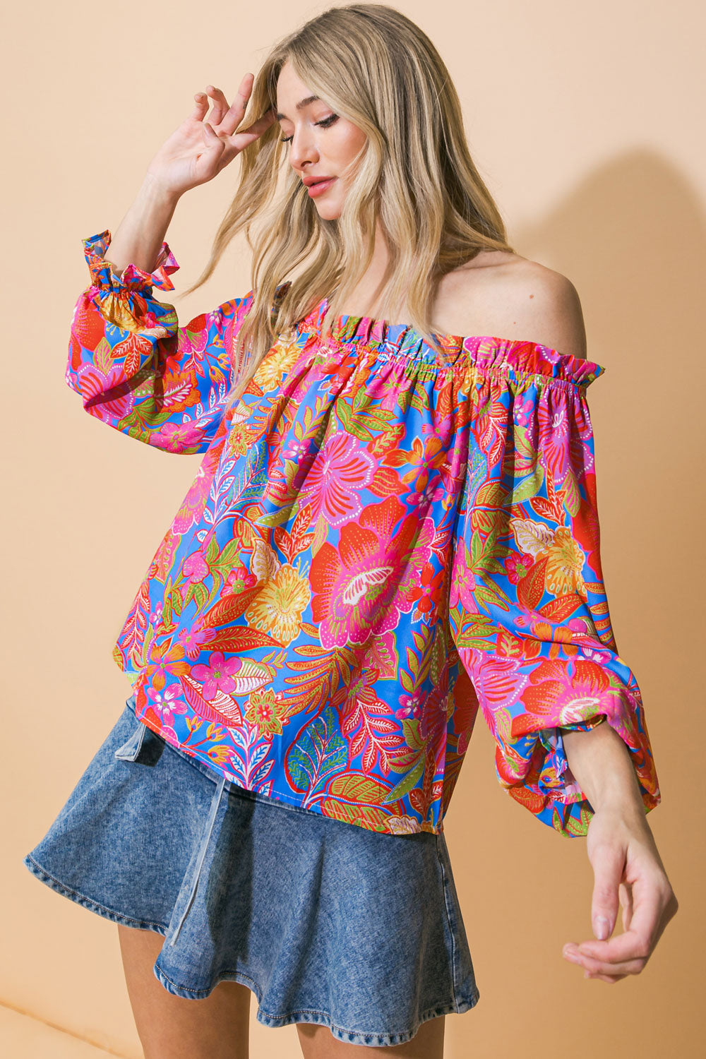 JUST WHAT I NEEDED WOVEN TOP Flying Tomato