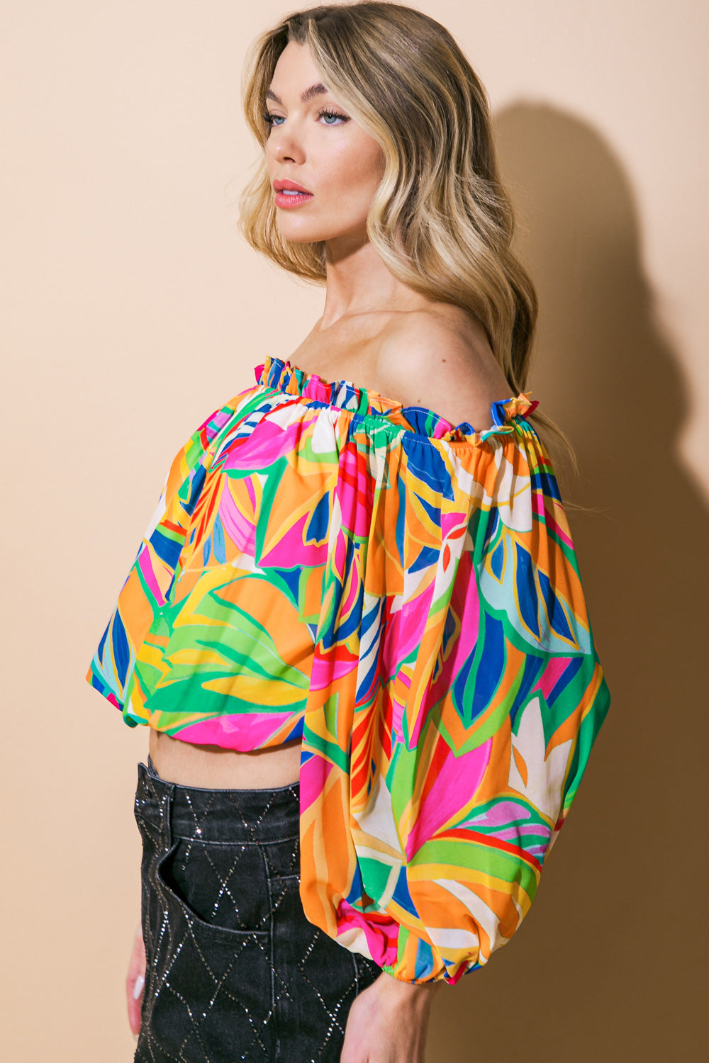 ENTERTAIN ME WOVEN TOP Flying Tomato