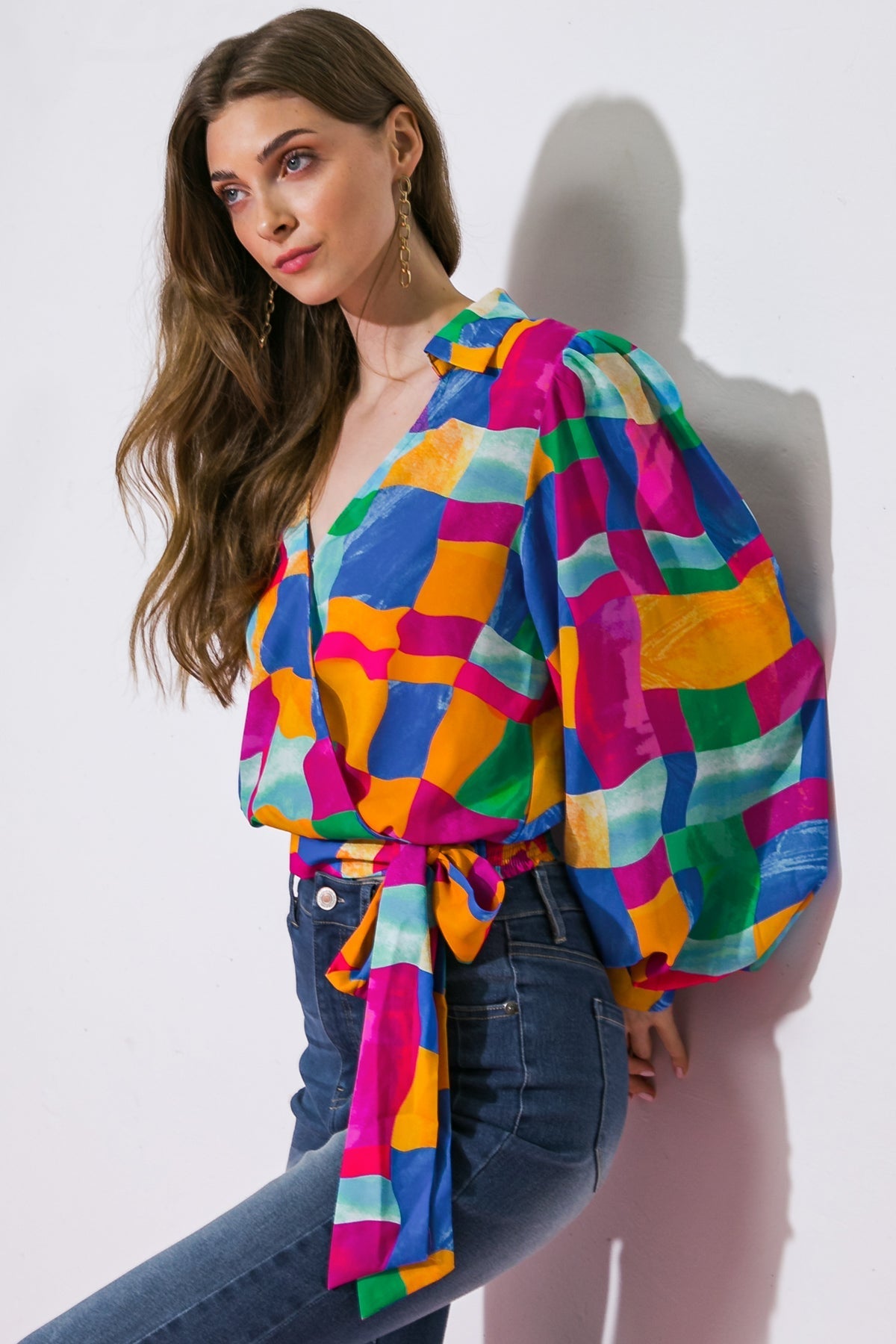 LOVELY STATEMENT WOVEN TOP Flying Tomato