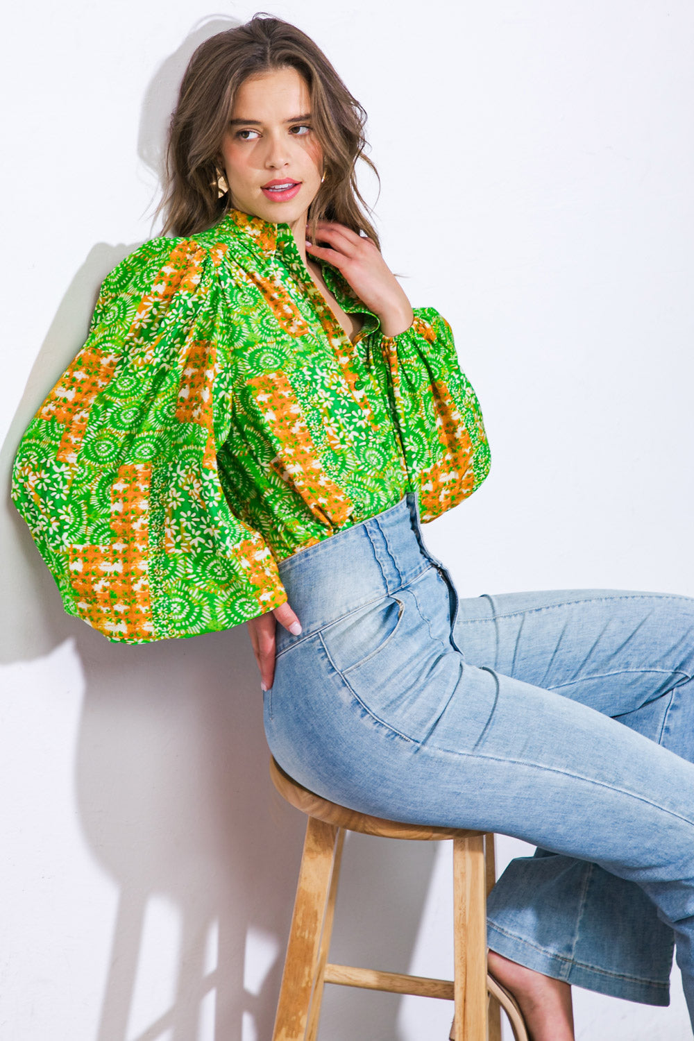 ALL OF MY LOVE WOVEN TOP Flying Tomato