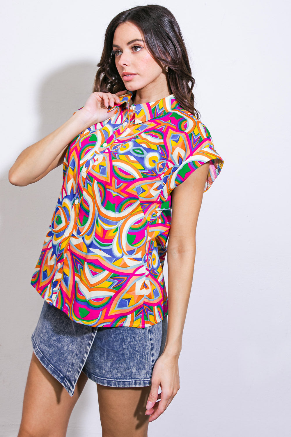 BEAUTIFUL BEGINNINGS WOVEN TOP Flying Tomato