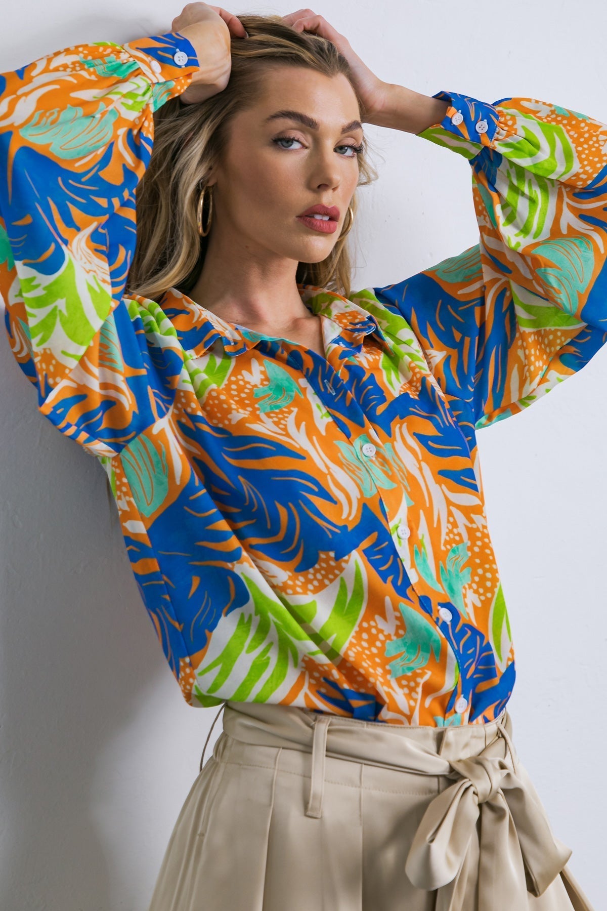 ESTEEMED MOMENT WOVEN TOP Flying Tomato