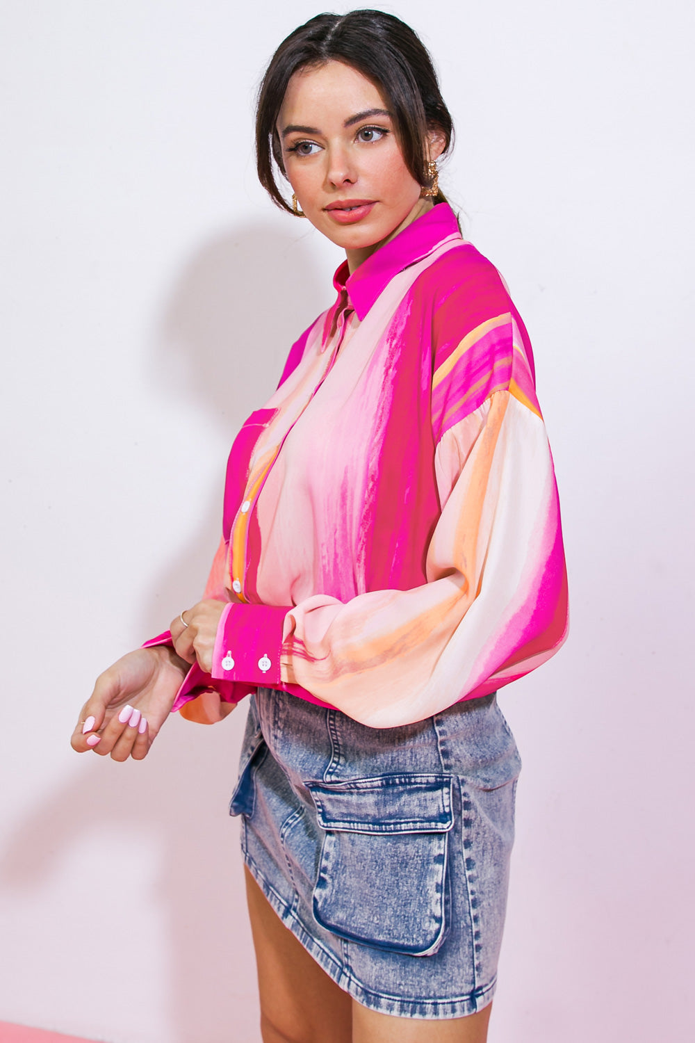 TAKE THE LEAD WOVEN TOP Flying Tomato