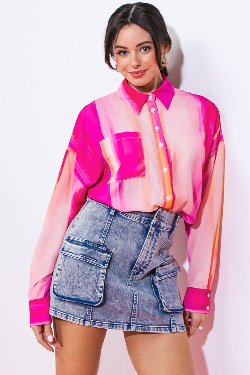 TAKE THE LEAD WOVEN TOP Flying Tomato