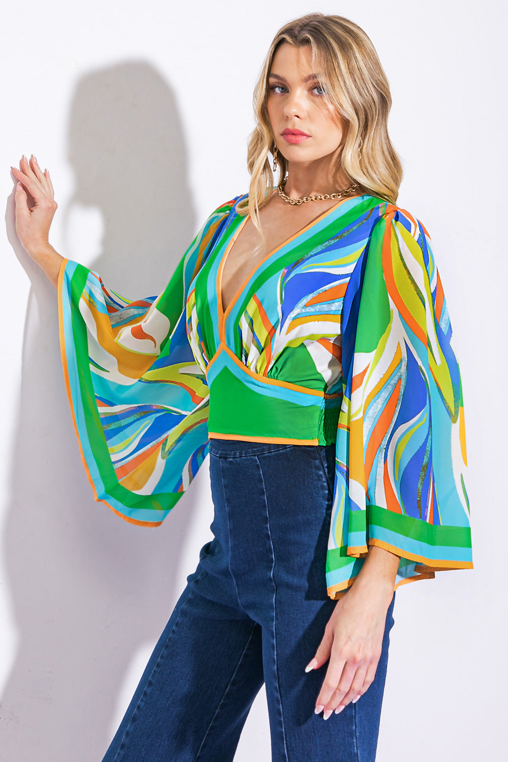 WE BELONG TOGETHER WOVEN CROP TOP Flying Tomato