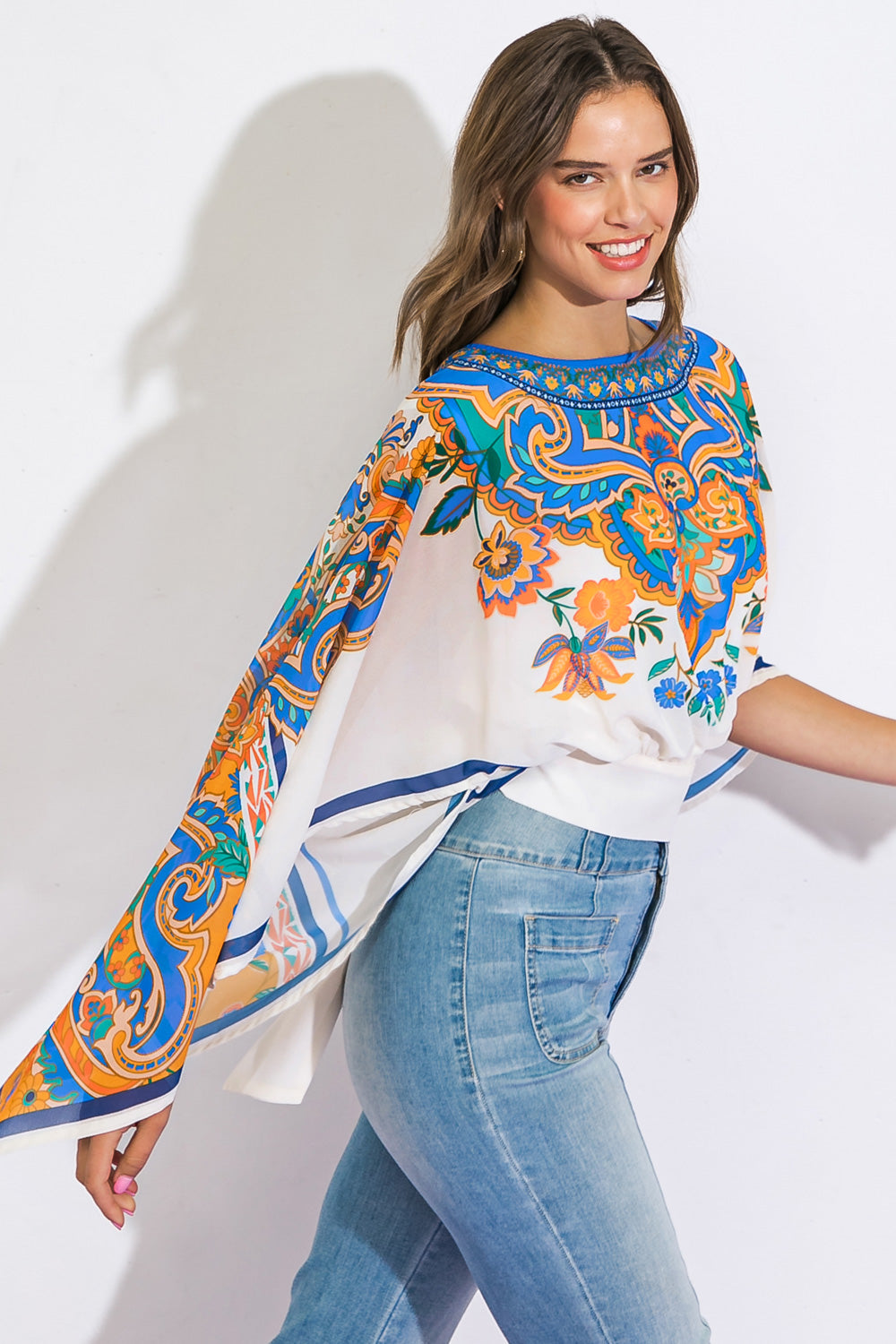 RIGHT THIS WAY WOVEN TOP Flying Tomato