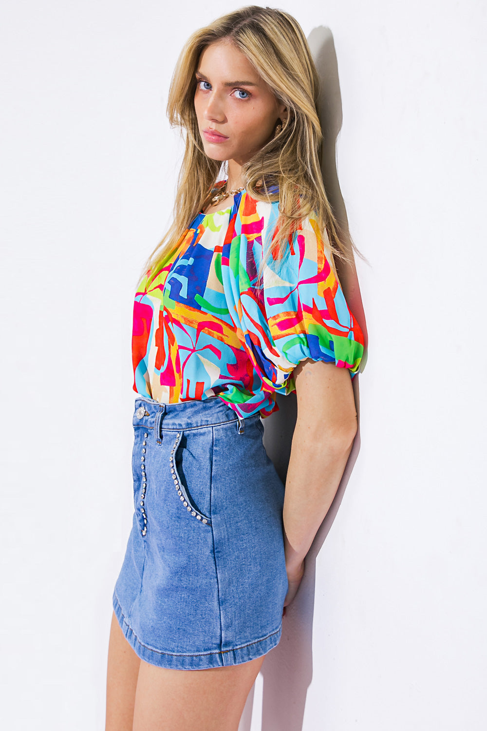 GRACEFUL BEAUTY WOVEN TOP Flying Tomato