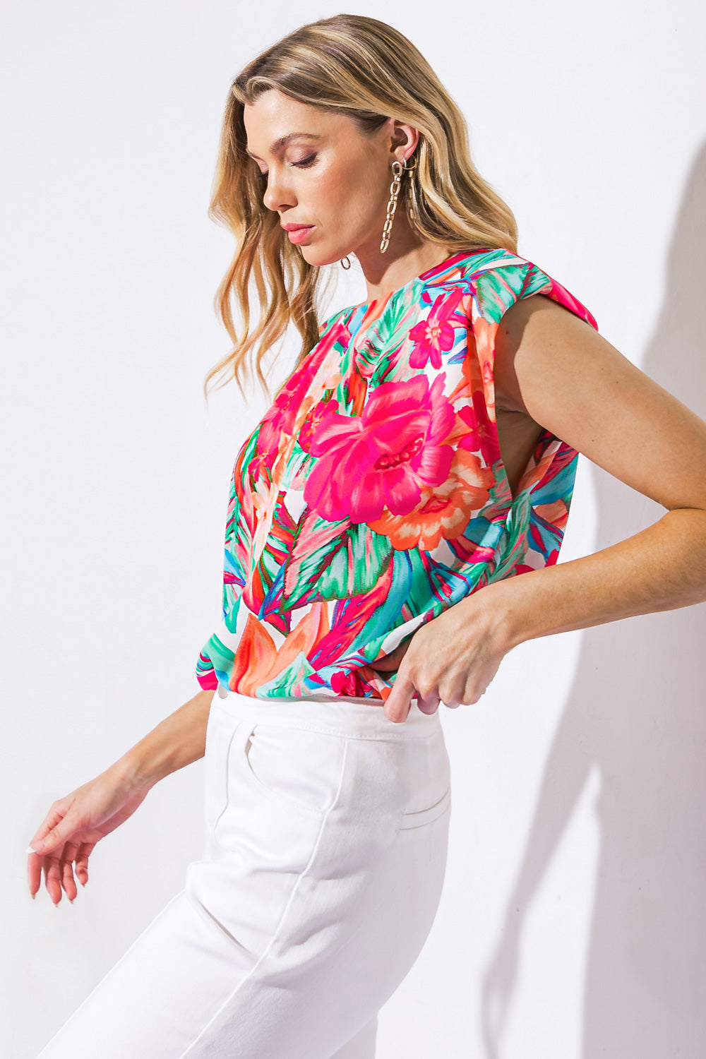 OUT FOR THE DAY WOVEN TOP Flying Tomato