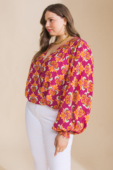 Starting Over Woven Bodysuit Surplice Neckline Sleeves