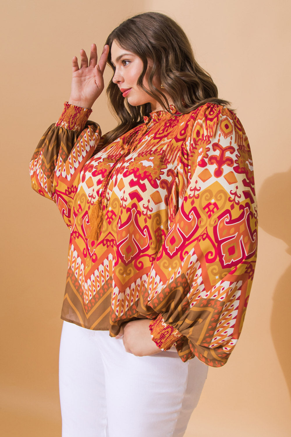 PRETTY ON POINT WOVEN TOP Flying Tomato