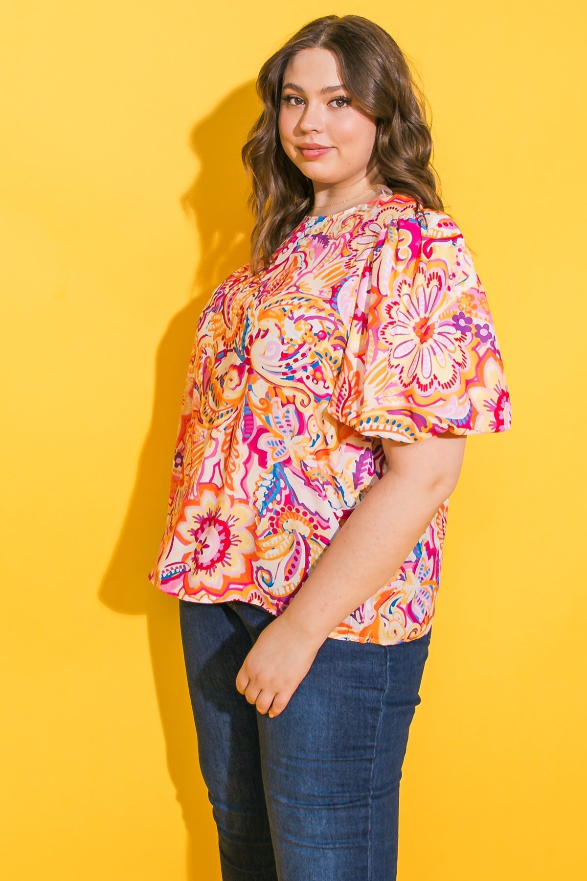 READY TO RUN WOVEN TOP Flying Tomato