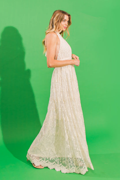 OWN THE ATTENTION WOVEN MAXI DRESS