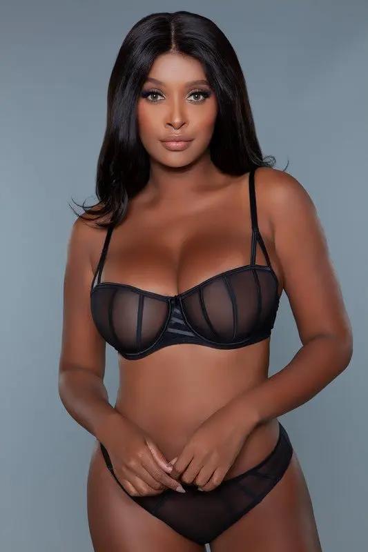 Sabrina Bra Size 38 Balconette with Adjustable Straps - Love Salve 