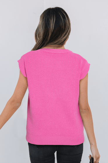 Sachet Pink Western Horse Embroidered Round Neck Sweater Tee - Love Salve