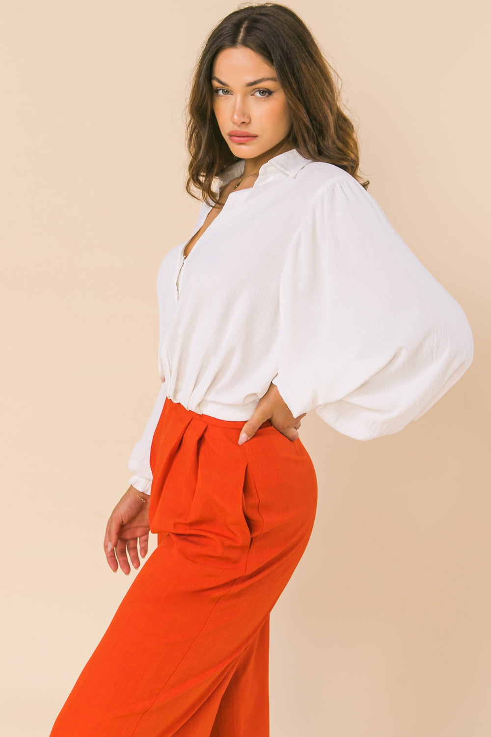 MILES BETWEEN US WOVEN TOP Flying Tomato