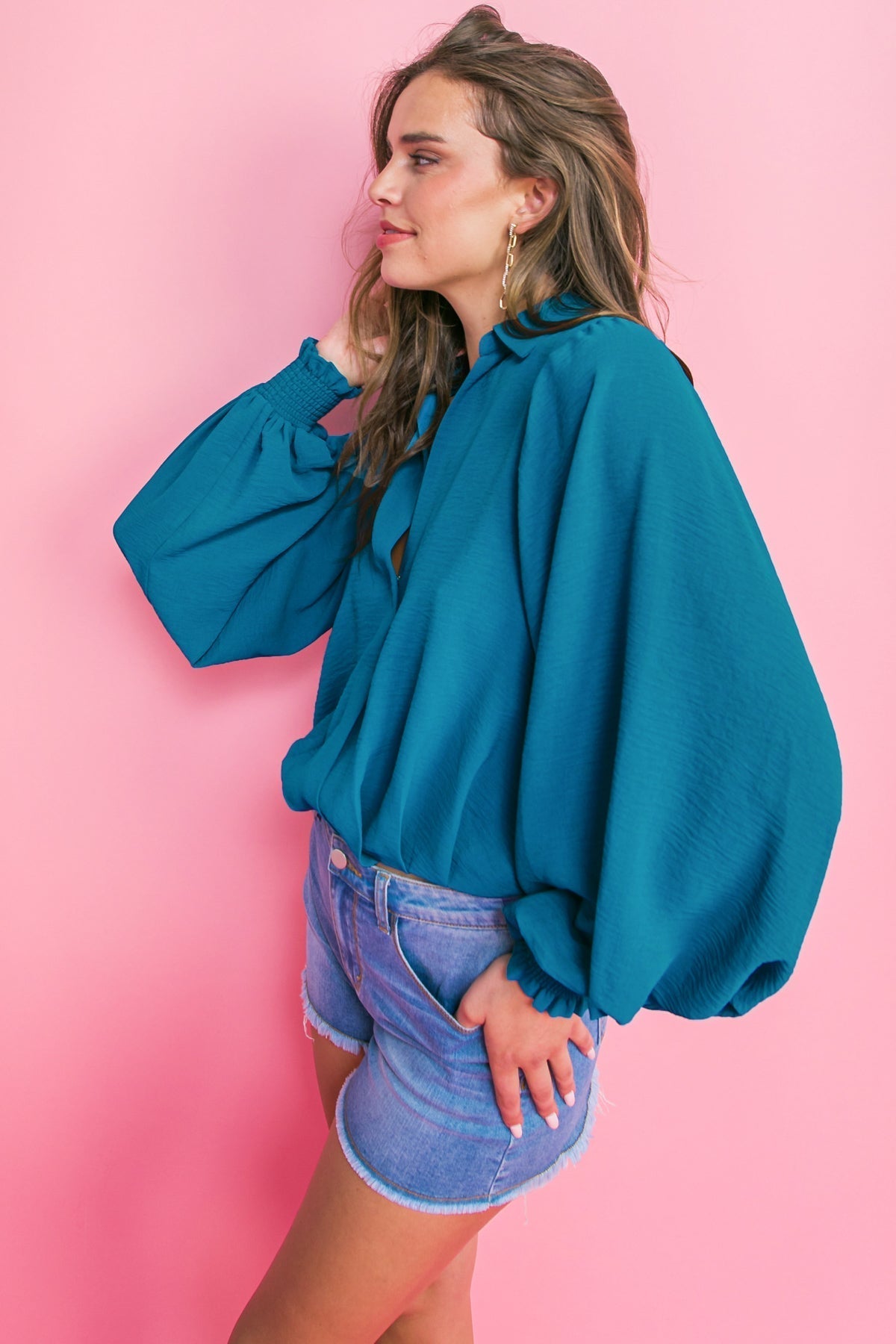 MILES BETWEEN US WOVEN TOP Flying Tomato