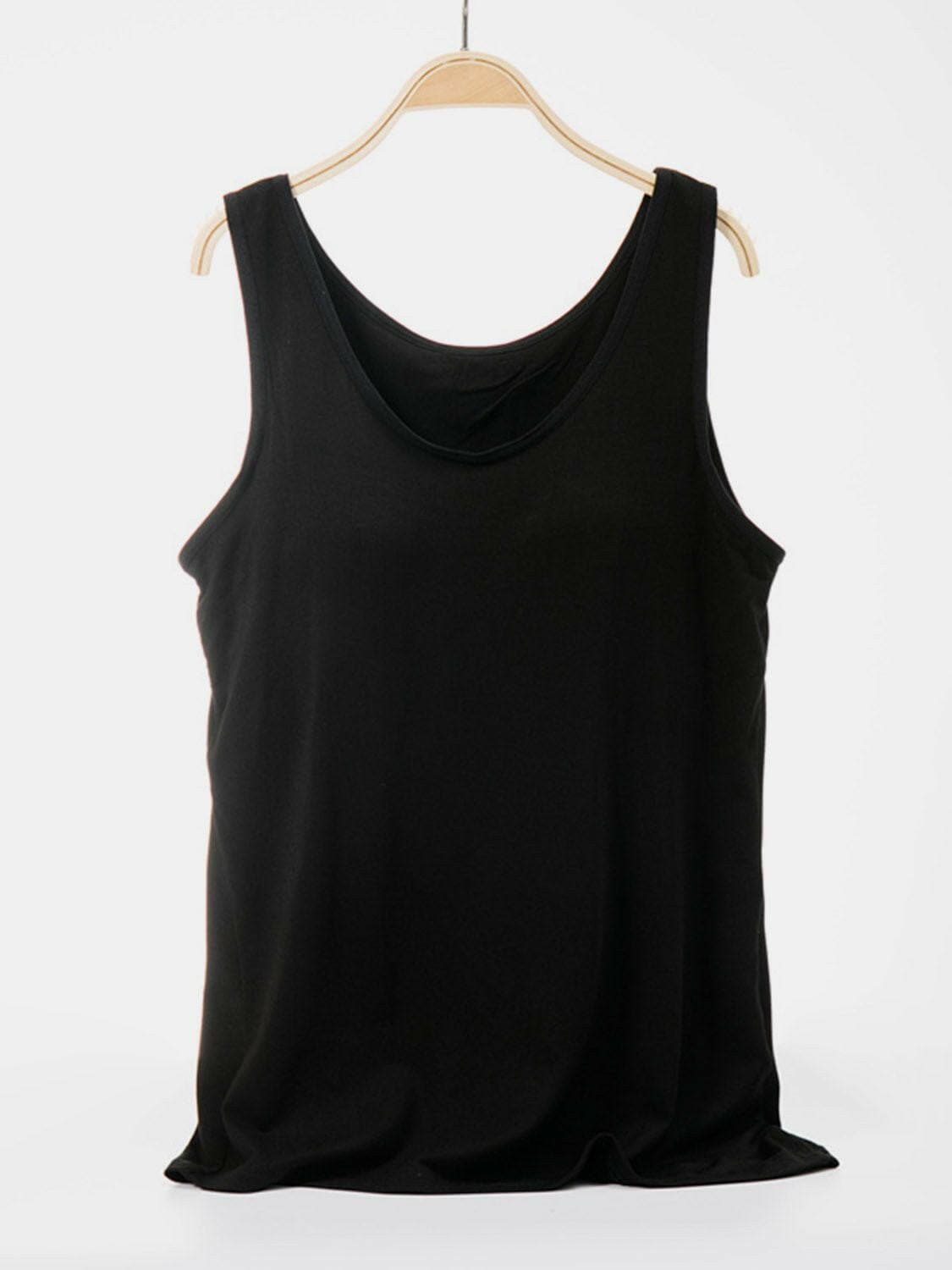 Scoop Neck Wide Strap Tank - Love Salve