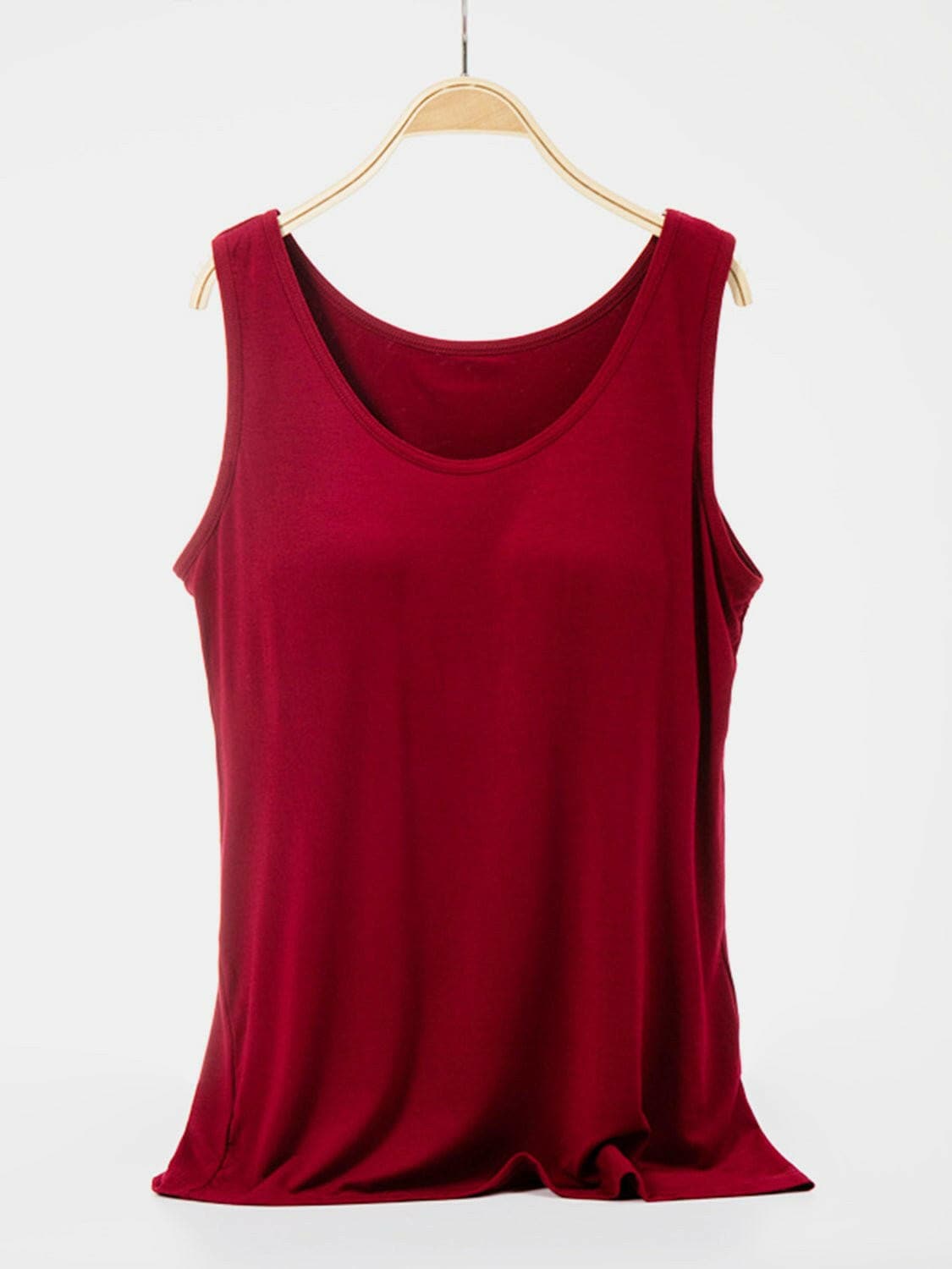 Scoop Neck Wide Strap Tank - Love Salve