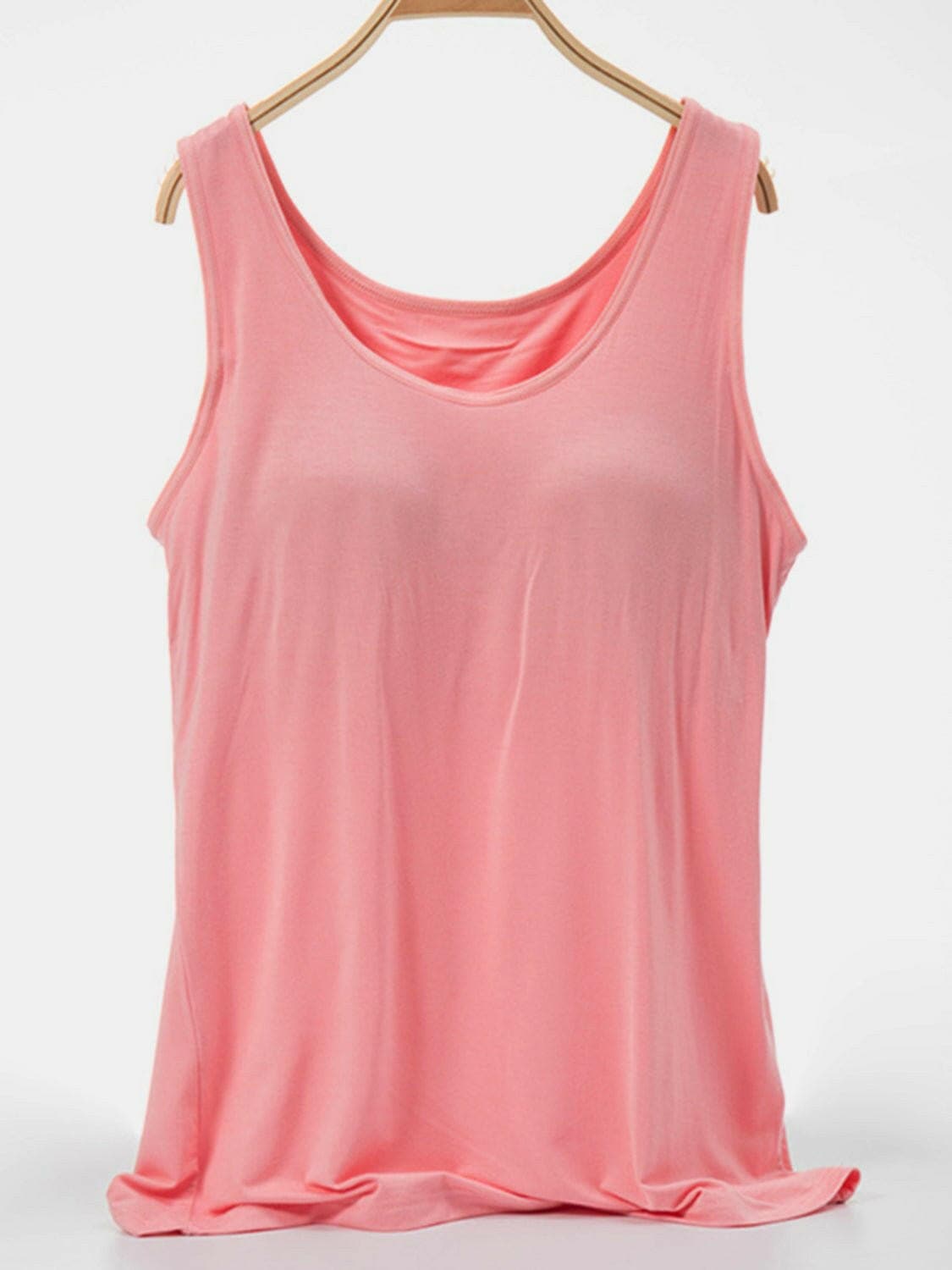 Scoop Neck Wide Strap Tank - Love Salve