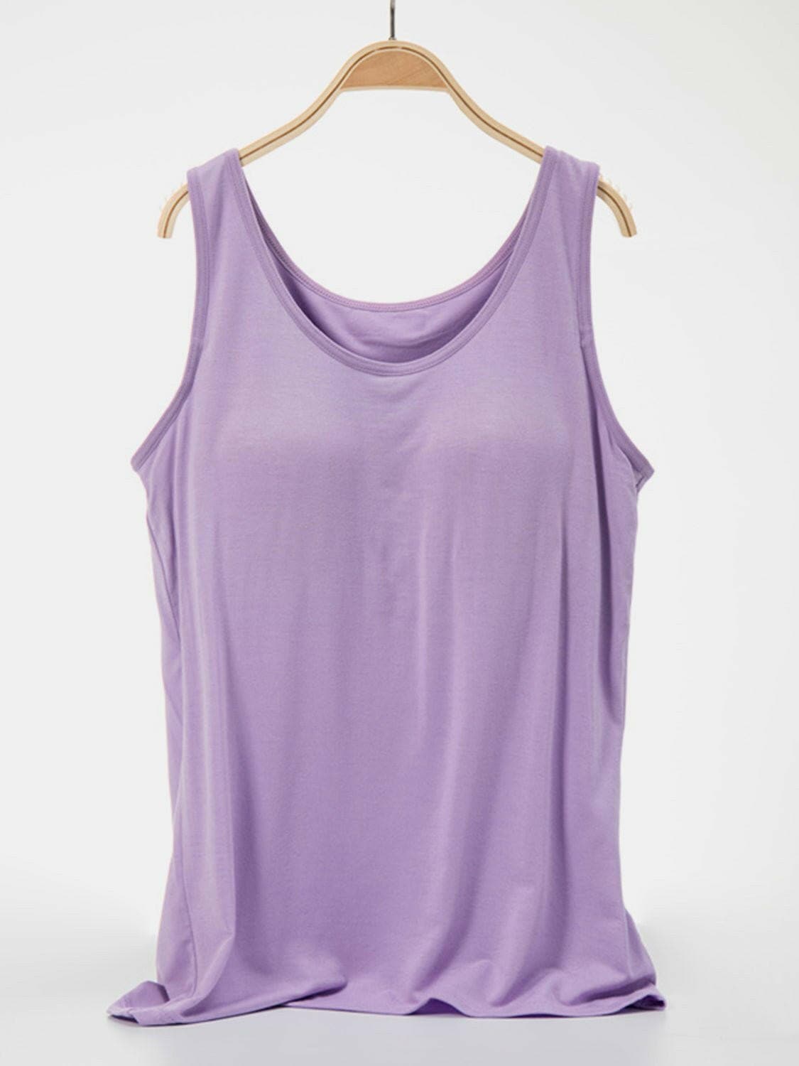 Scoop Neck Wide Strap Tank - Love Salve