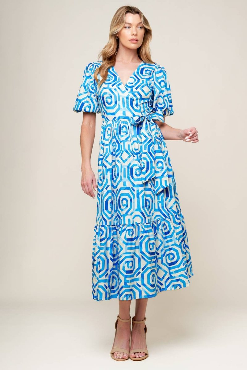 SEASONALLY LOVELY WOVEN MIDI DRESS - Love Salve