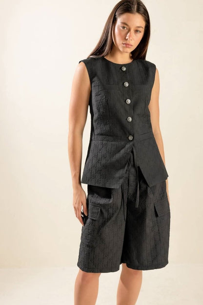 SEE WHAT HAPPENS WOVEN VEST - Love Salve