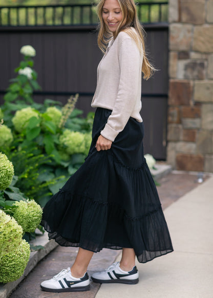 Serena Cotton Gauze Maxi Skirt