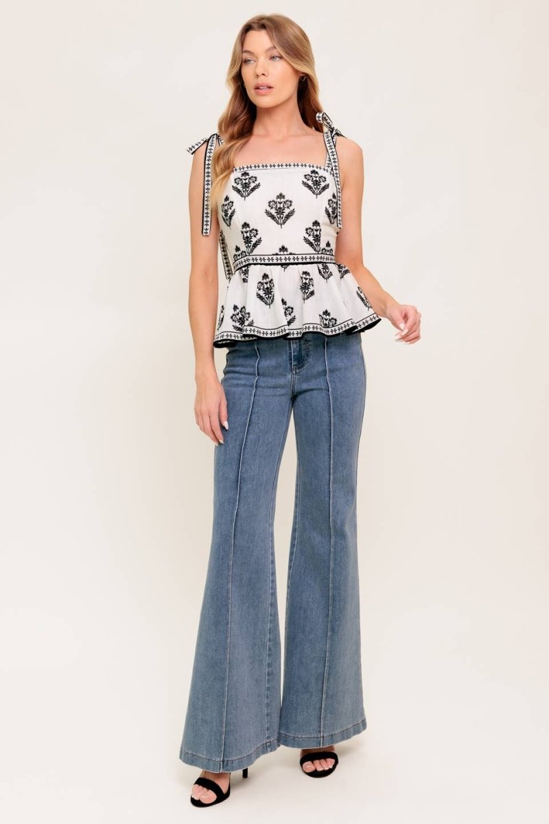 SERENE KISS WOVEN TOP - Love Salve 