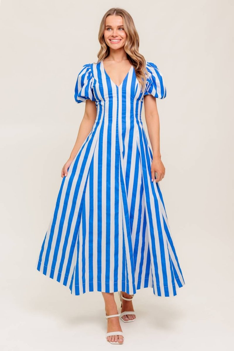 SERENITY TOUCH WOVEN MIDI DRESS - Love Salve