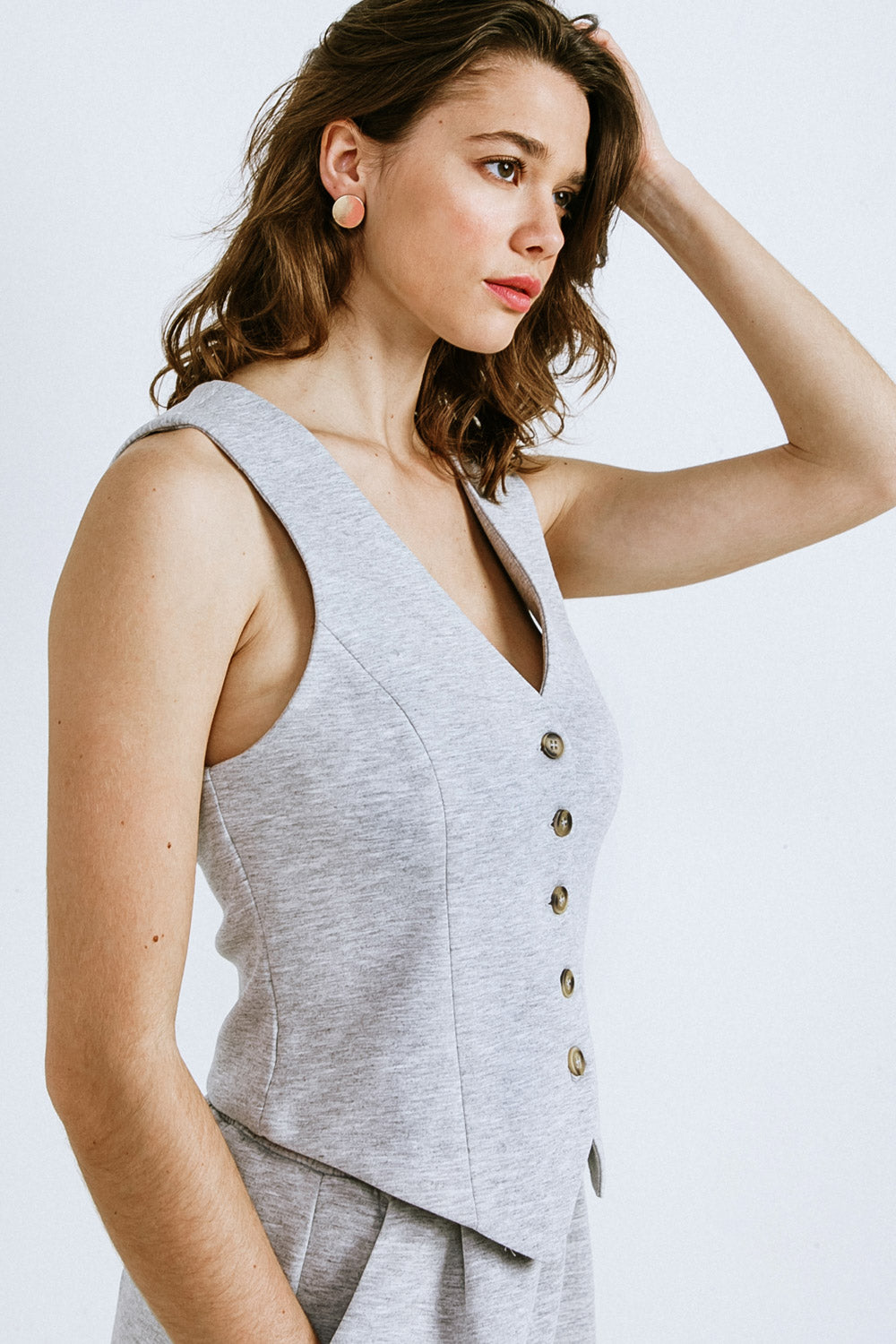 CALL MY LOVELY PONTI VEST Flying Tomato