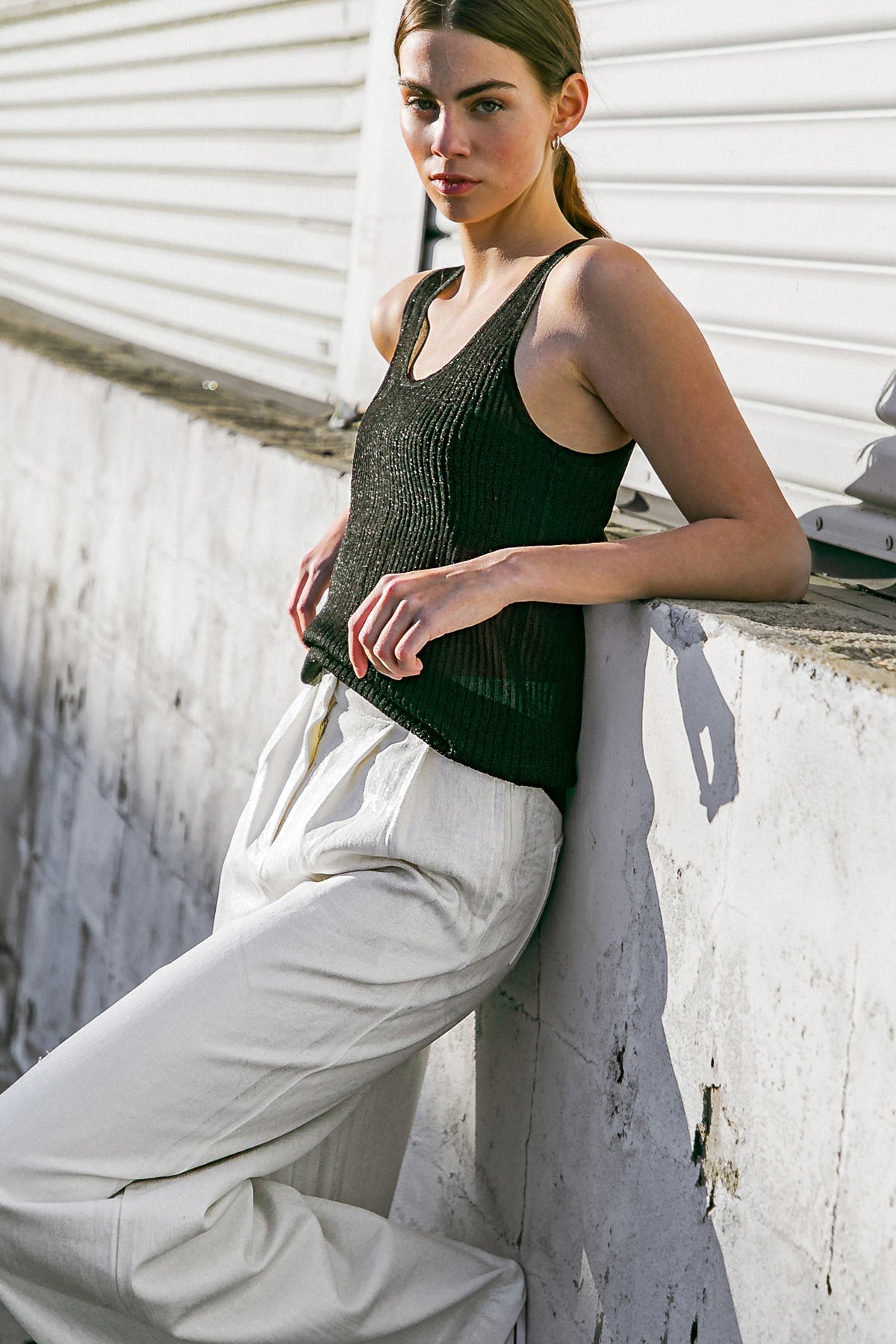 BLISSFUL LOVE WOVEN TANK TOP Flying Tomato
