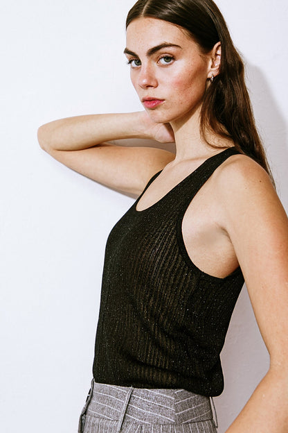 BLISSFUL LOVE WOVEN TANK TOP