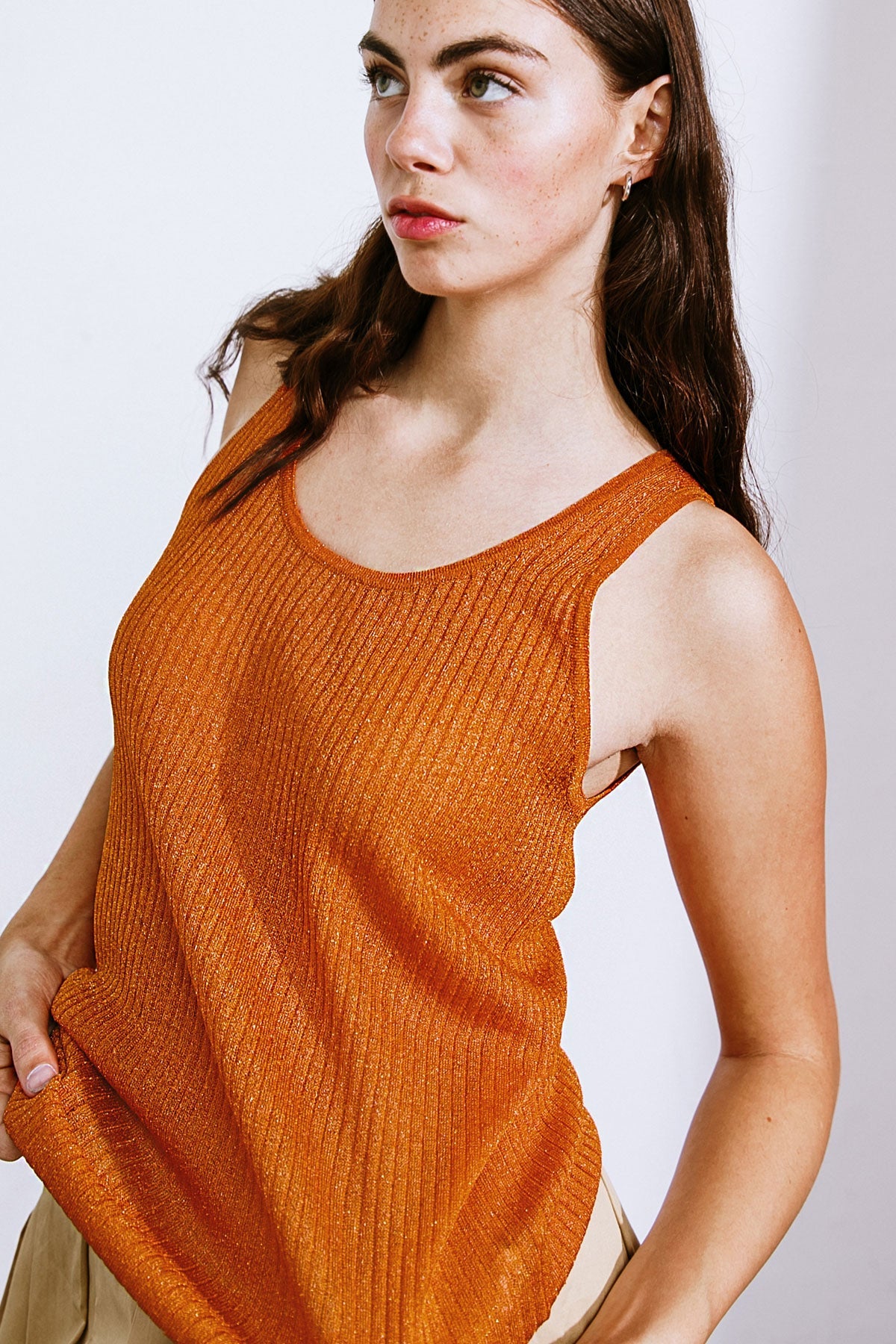 BLISSFUL LOVE WOVEN TANK TOP