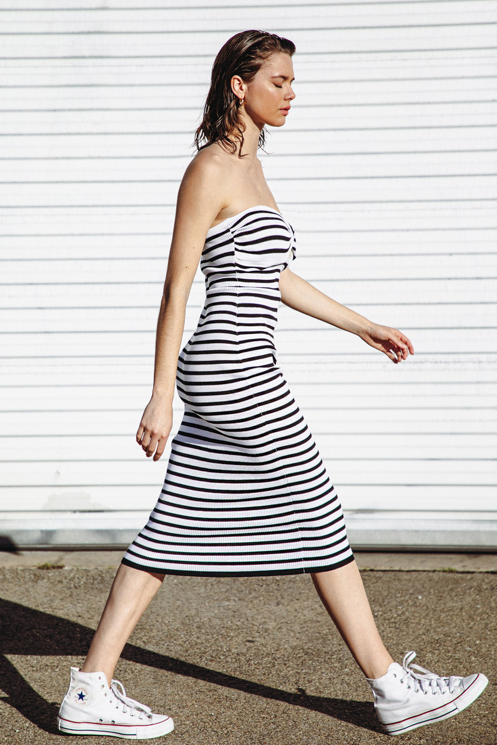 SHORELINE SEASHELL MIDI DRESS