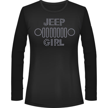 Jeeper Girl Grill Rhinestone Tee Short or Long  Sleeve