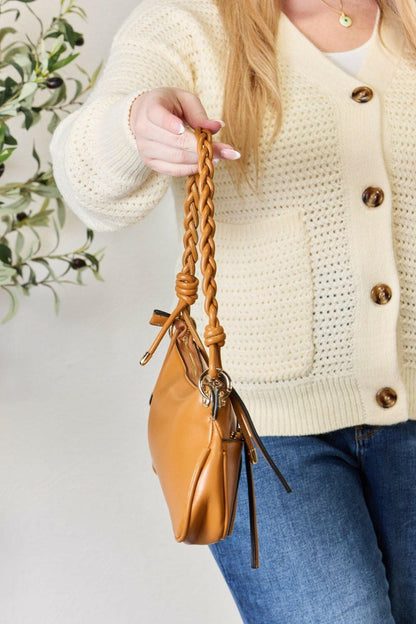 SHOMICO Braided Strap Shoulder Bag - Love Salve