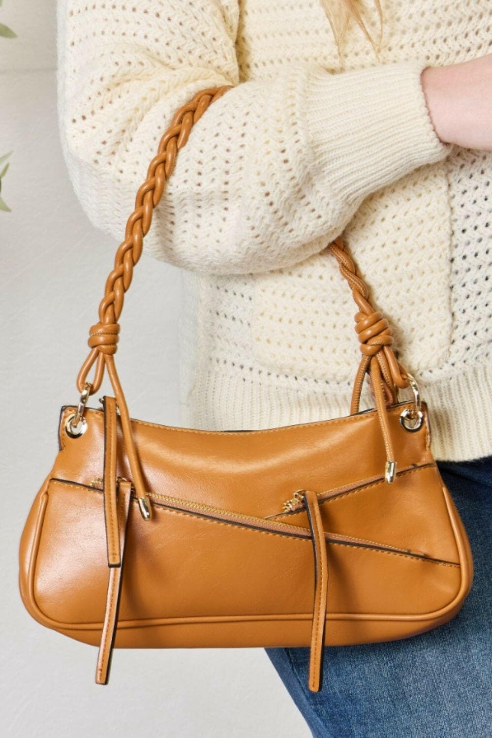 SHOMICO Braided Strap Shoulder Bag - Love Salve