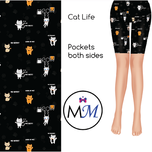 Cat Life Custom Biker Shorts MM