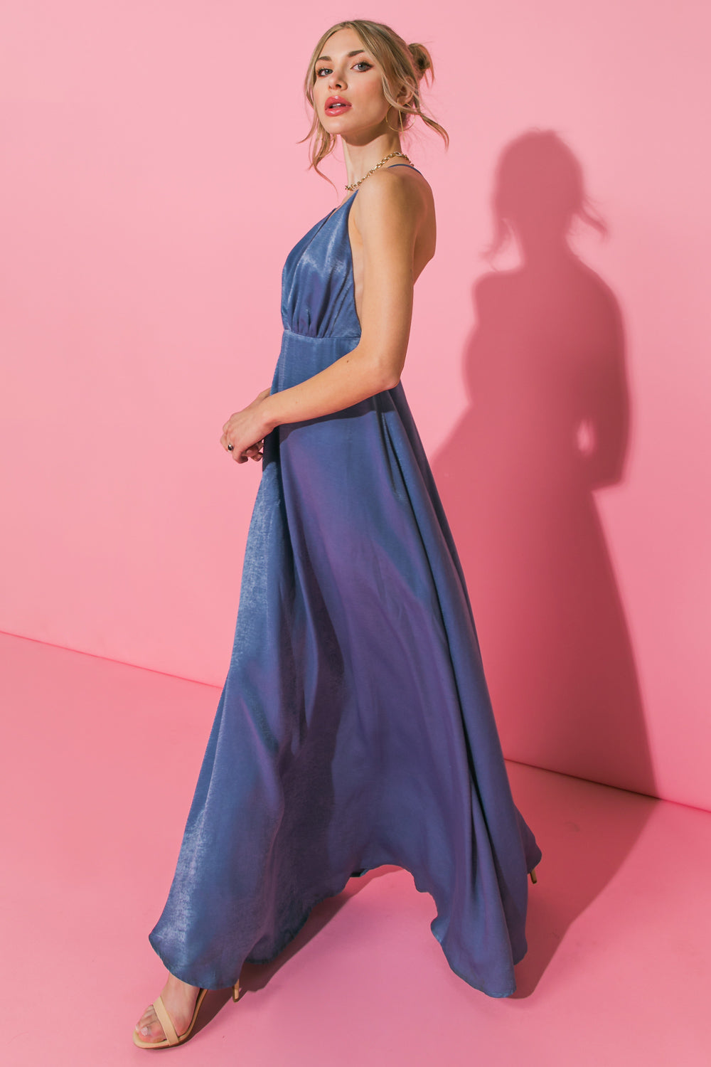 NEW PERSPECTIVE SATIN MAXI DRSS