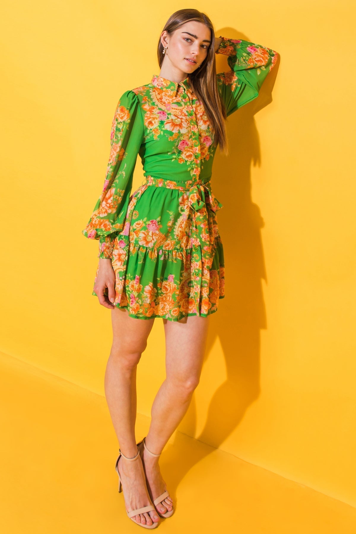 FURTHERST THING WOVEN MINI DRESS Flying Tomato