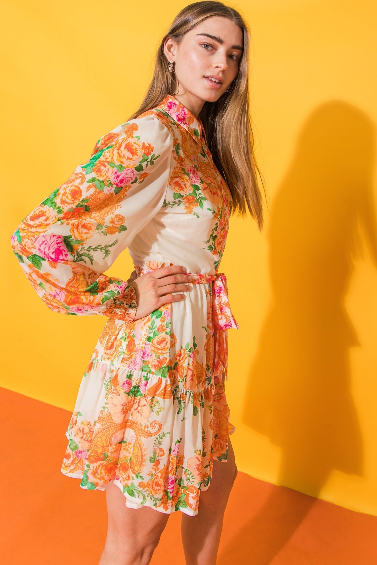 FURTHERST THING WOVEN MINI DRESS Flying Tomato