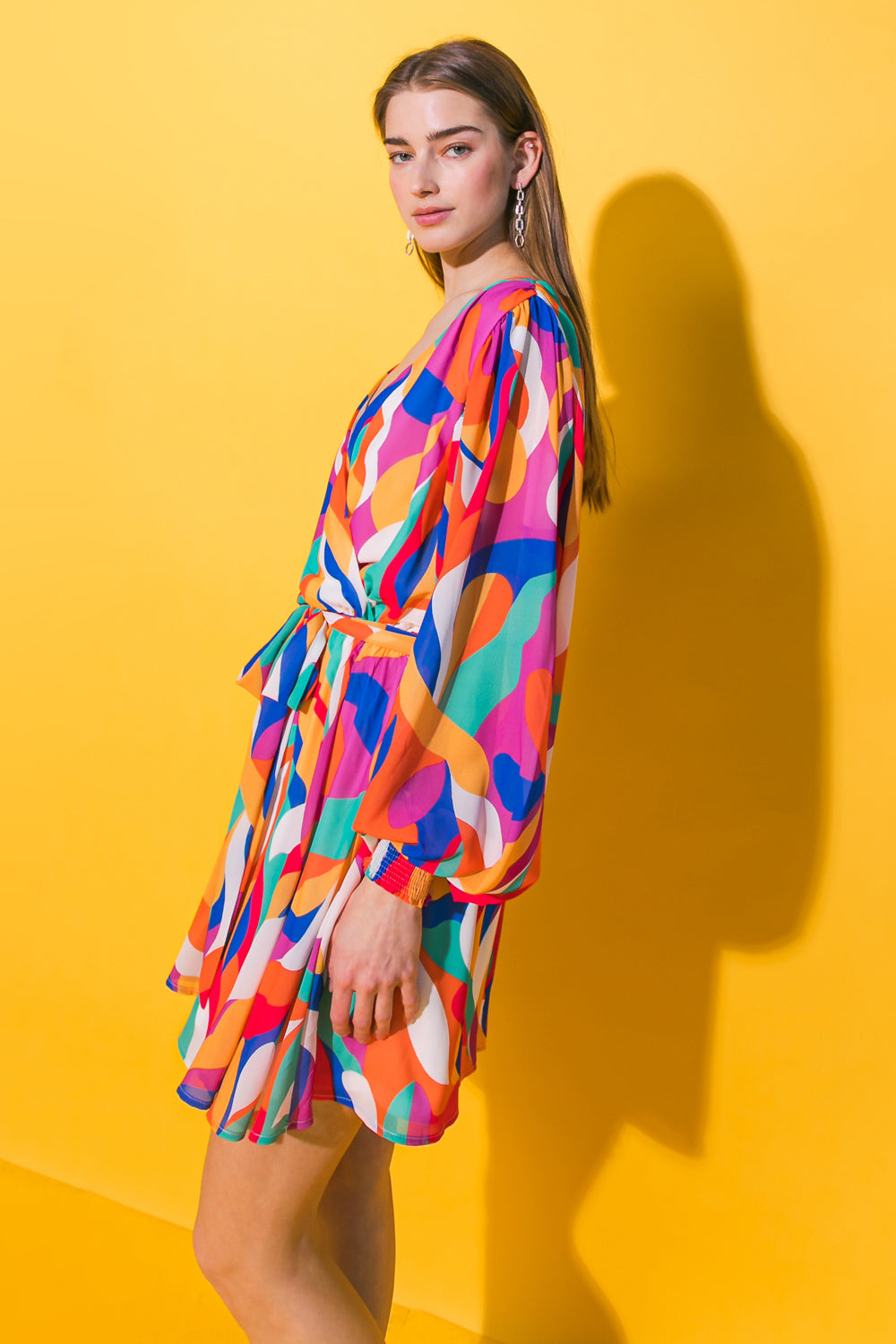 BOSTON GET AWAY WOVEN MINI DRESS Flying Tomato