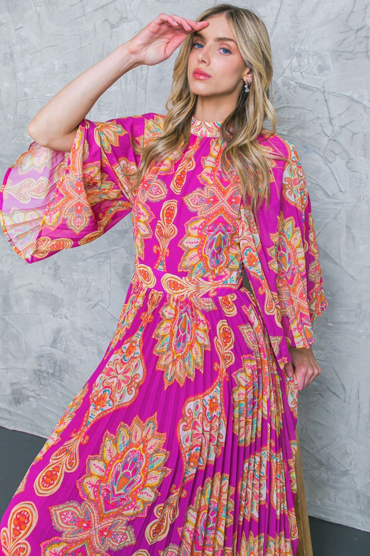 COVERED BY LOVE WOVEN MAXI DRESS Flying Tomato