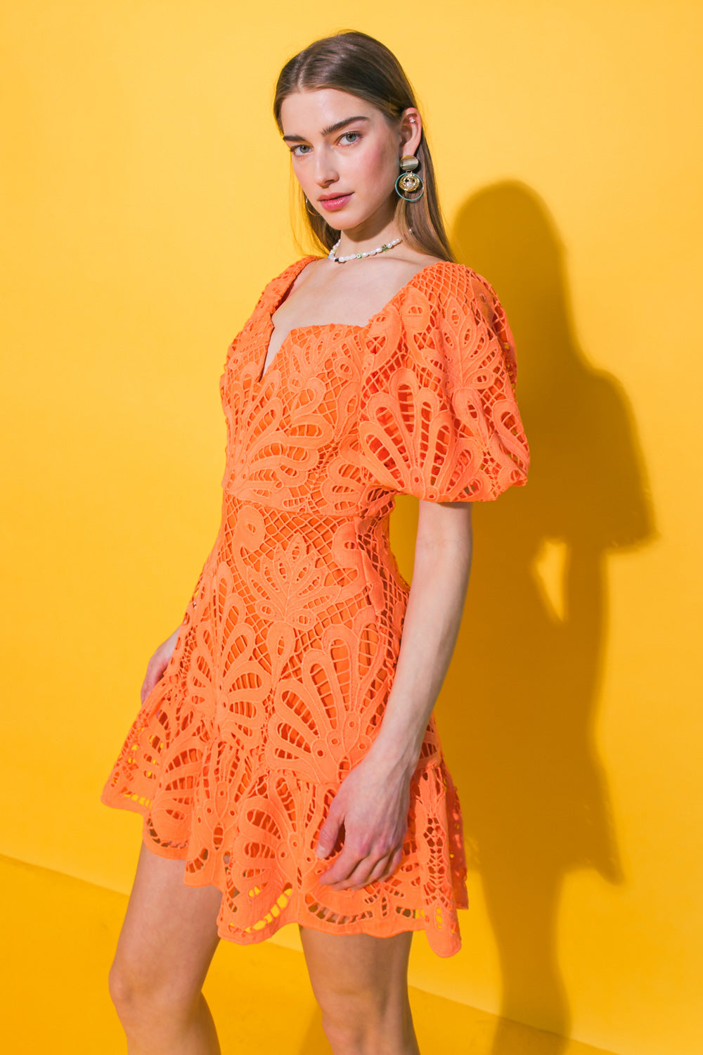 LIFETIME CELEBRATIONS LACE MINI DRESS Flying Tomato