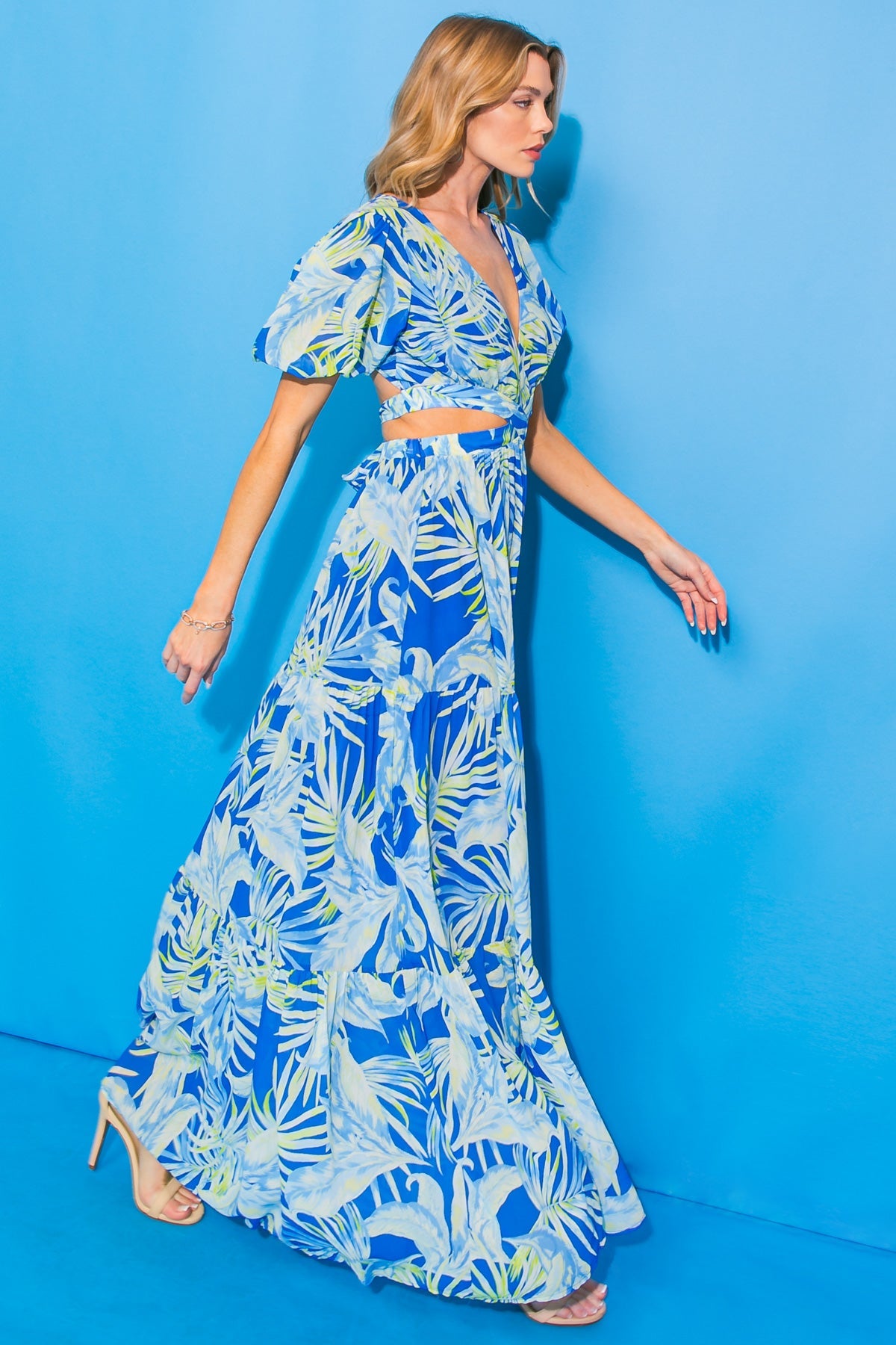 ROYAL BEACH WOVEN MAXI DRESS