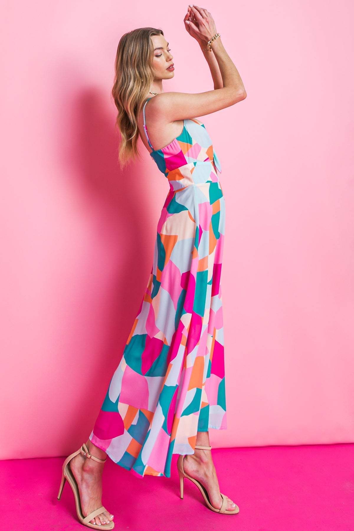 BLUE OCEAN BEACH WOVEN MIDI DRESS Flying Tomato