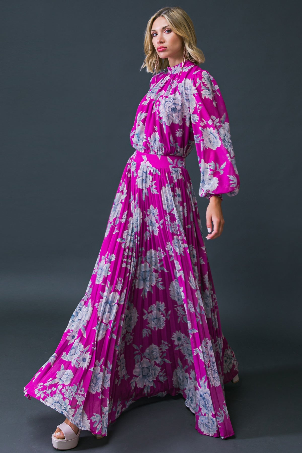 INTOXICATING AURA FLORAL WOVEN MAXI DRESS