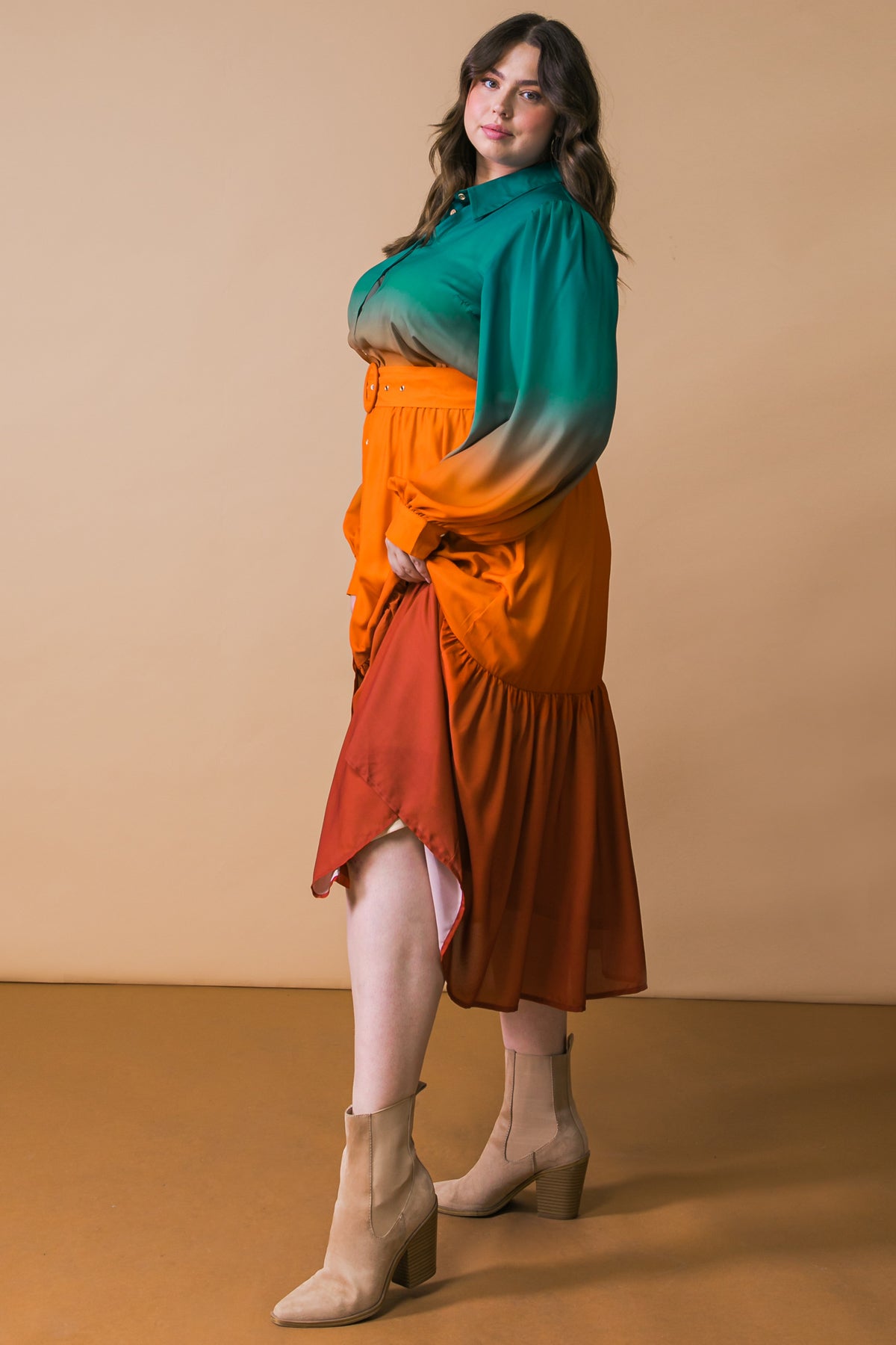 SHOW STOPPER WOVEN MIDI DRESS Flying Tomato