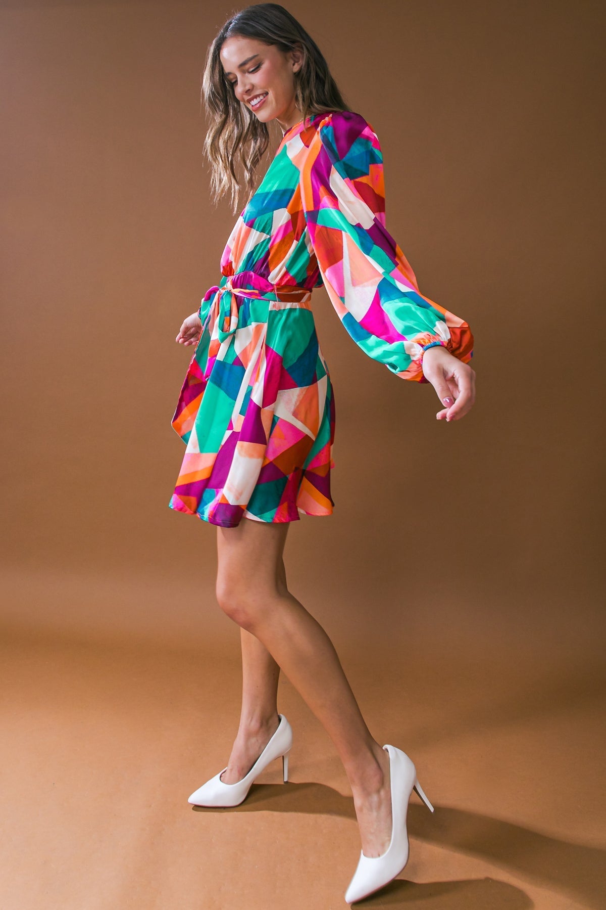 EXCITED FOR THIS WOVEN MINI DRESS Flying Tomato